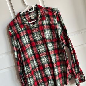 Fun J Crew Christmas Flannel.